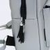 Срібний шкіряний рюкзак TWINSSTORE Р35