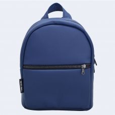 Синій шкіряний рюкзак small TWINSSTORE Р59