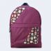 Бордовий рюкзак з совами mini TWINSSTORE Р14