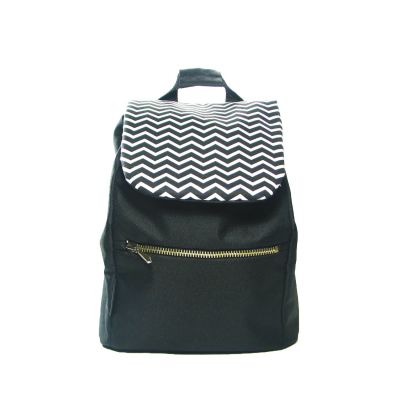 Черный рюкзак с зигзагами детский TWINSSTORE Р27