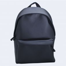 Чорний шкіряний великий рюкзак TWINSSTORE Р57