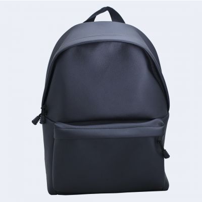 Чорний шкіряний великий рюкзак TWINSSTORE Р57