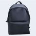 Чорний шкіряний великий рюкзак TWINSSTORE Р57