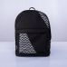 Чорний рюкзак з зигзагами mini TWINSSTORE Р15