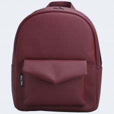 Бордовий шкіряний рюкзак TWINSSTORE Р31