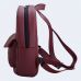 Бордовий шкіряний рюкзак TWINSSTORE Р31