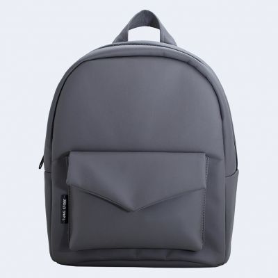 Темно-сірий шкіряний рюкзак TWINSSTORE Р53