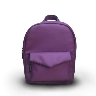 Фіолетовий шкіряний рюкзак TWINSSTORE Р23