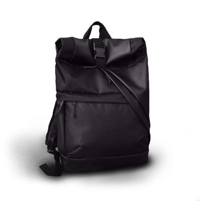 Чорний рюкзак Rolltop TWINSSTORE Р45