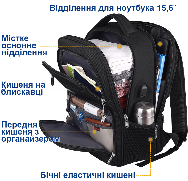 Відділення рюкзака Bruno Cavalli BC-18163