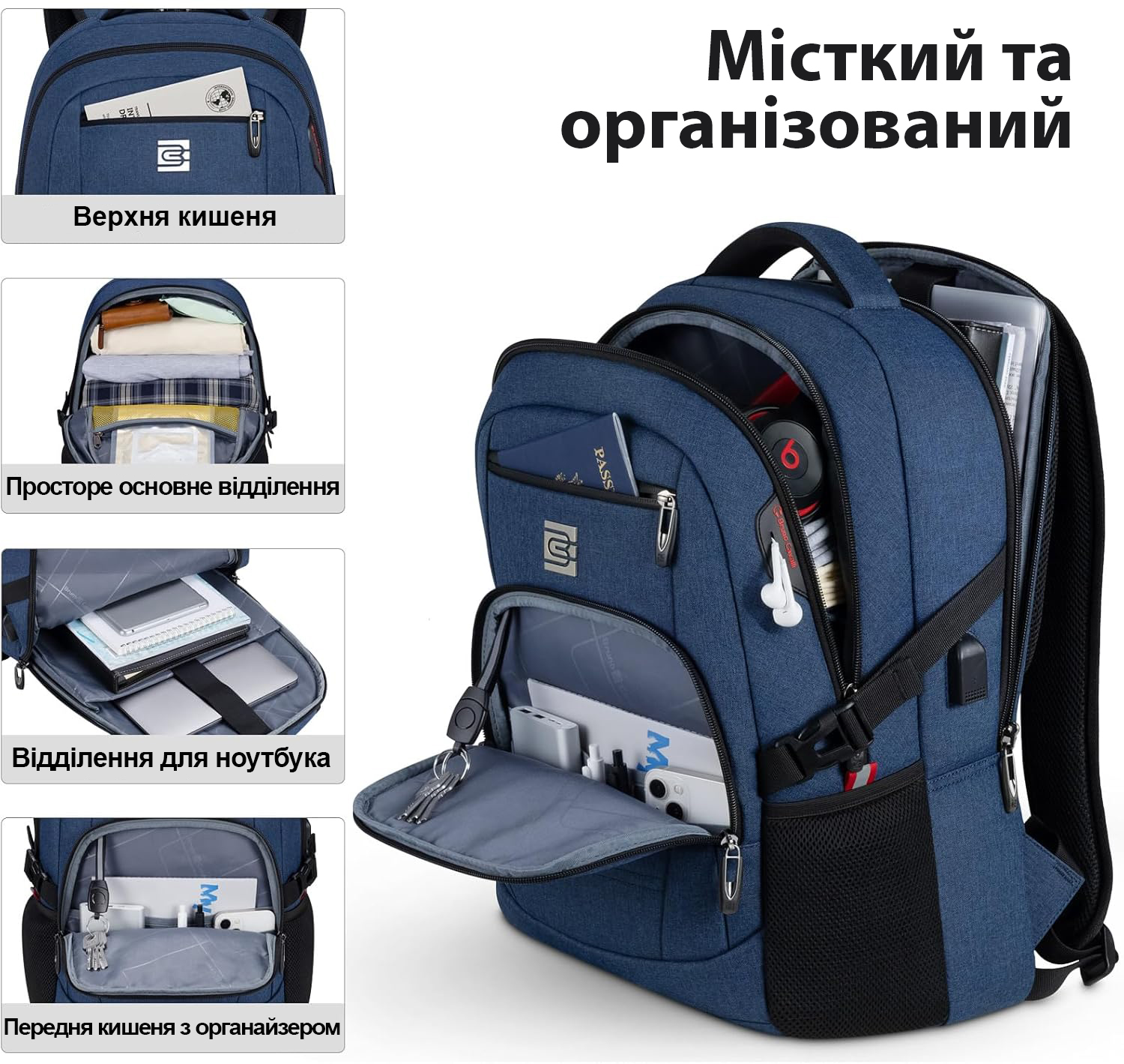 Відділення рюкзака Bruno Cavalli BC-18504