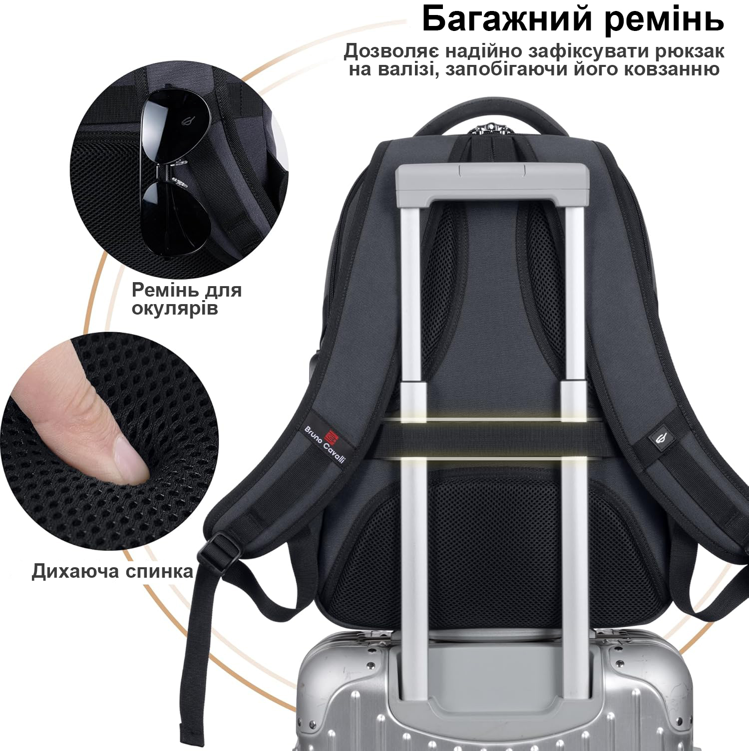 Особливості рюкзака Bruno Cavalli BC8381