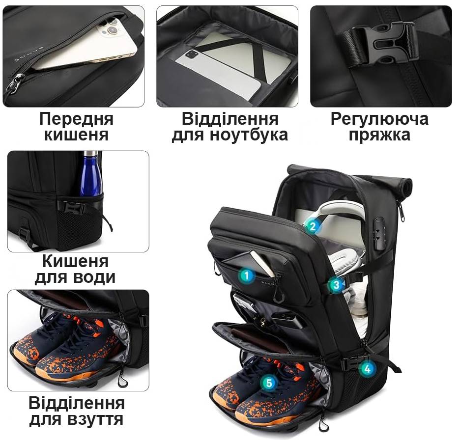 Відділення рюкзака BANGE BG1810