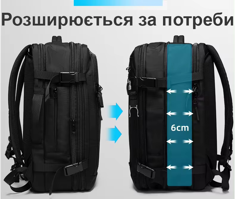 Розширювана конструкція рюкзака Bange BG22039